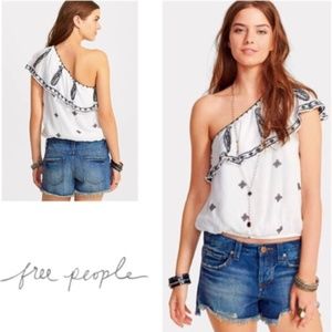 Free People Easy On The Eyes One Shoulder Top